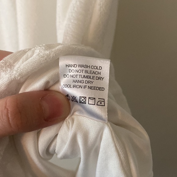 Lovers + Friends Revolve White Cap Sleeve Mini Dress w/ Keyhole Sz M NWOT - Picture 6 of 6
